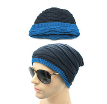 2016 classic  Leisure Beanies of head cap season with increasing  Sided  Knitted winter hat men Hip-Hop