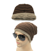 2016 classic  Leisure Beanies of head cap season with increasing  Sided  Knitted winter hat men Hip-Hop
