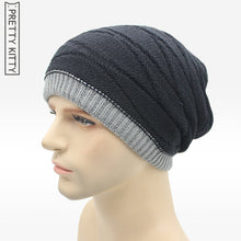 2016 classic  Leisure Beanies of head cap season with increasing  Sided  Knitted winter hat men Hip-Hop