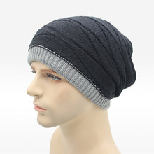 2016 classic  Leisure Beanies of head cap season with increasing  Sided  Knitted winter hat men Hip-Hop
